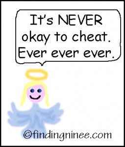 Never okay to cheat
