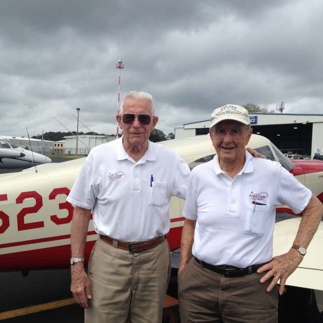 Co-pilot Bill Doty and Pilot Bob Wall
