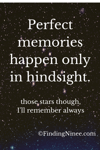 Perfect memories only happen in hindsight