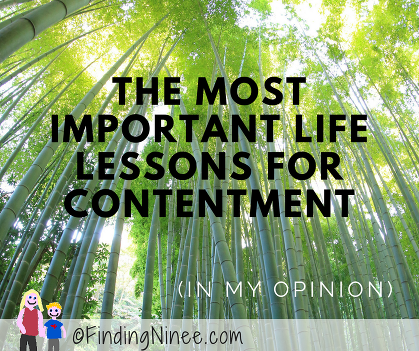 The Most Important Life Lessons for Contentment
